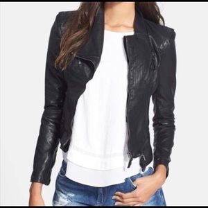 BLANKNYC Vegan Leather Moto Jacket